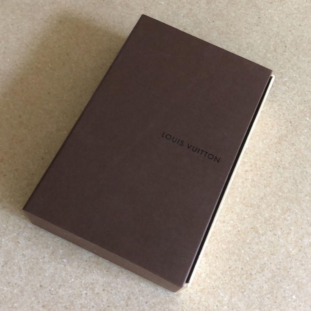 Authentic LOUIS VUITTON Wallet Box and point of sales card